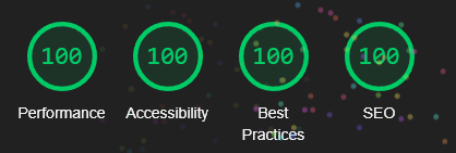 Lighthouse 테스트 전 항목 100/100 점수